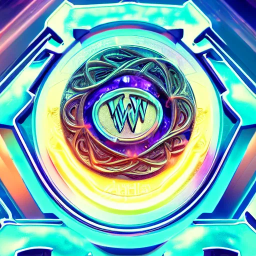 Image similar to a and w vaporwave logo, digital art, cosmic, 3 d high definition, trending on art station, photorealistic, high resolution, 8 k, octane, hyper detailed, insane details, intricate, elite, ornate, elegant trend, highly detailed and intricate, sharp focus, photography, unreal engine