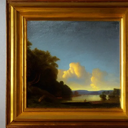 Image similar to painting in the style of the Hudson River School