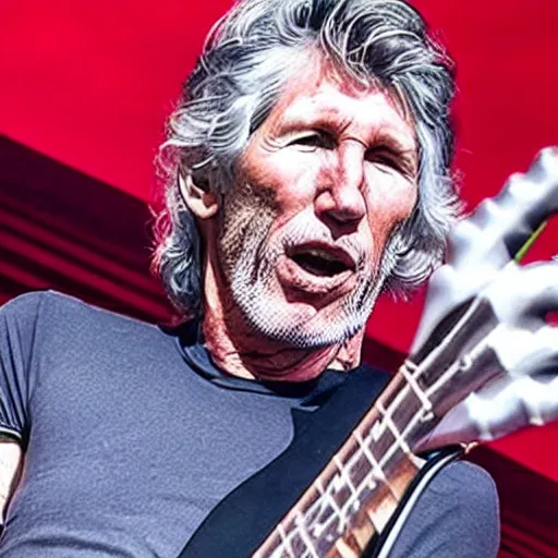 Image similar to Roger Waters looking shocked with the top text Roger and the bottom text Marbles, r/pinkfloydcirclejerk meme, Realistic, HDR, Clear Image, dynamic lighting