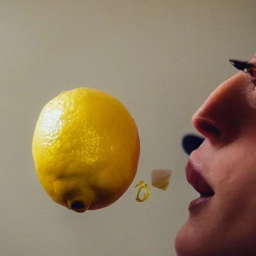 Prompt: a lemon eating a lemon eating a lemon eating a lemon