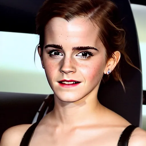 Image similar to emma watson starring in the new fast and furious movie she is driving a very expensive car, 8 0 s movie, cinematic, exciting, movie poster, bright, colorful