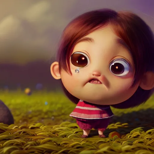 Prompt: an epic chibi comic book style portrait painting of a potato, character design by mark ryden and pixar and hayao miyazaki, unreal 5, daz, hyperrealistic, octane render, cosplay, dynamic lighting, intricate detail, harvest fall vibrancy, cinematic