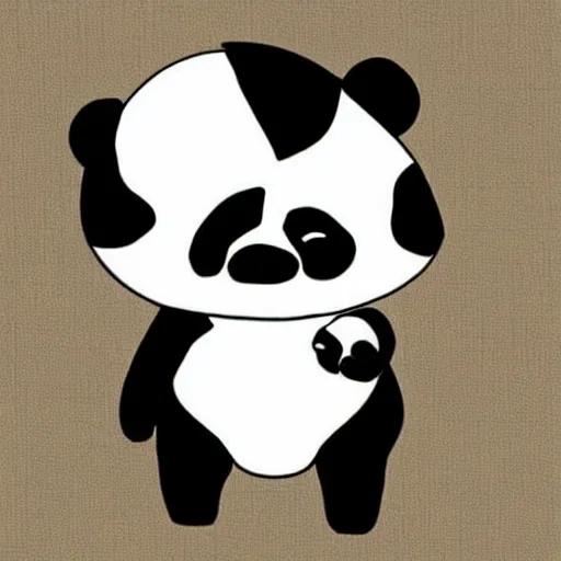 Prompt: a chibi panda bear, studio ghibli