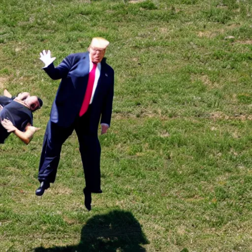 Image similar to donald trump skydiving,