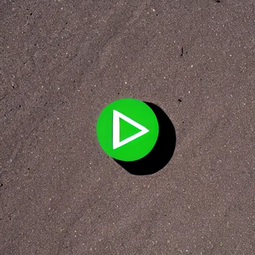 Image similar to Green youtube logo walking on the beach