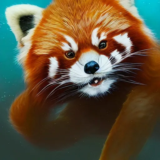 red panda drawing furry