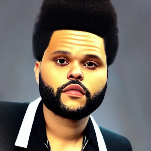 Image similar to the weeknd as a female