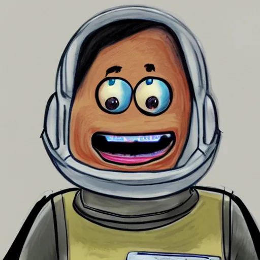 Image similar to realistic Portrait of Bob from Kerbal space program