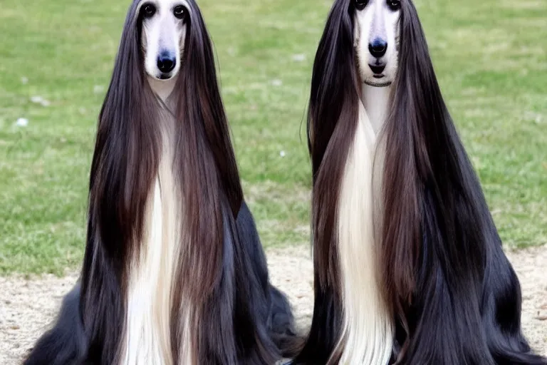 Image similar to afghan hound