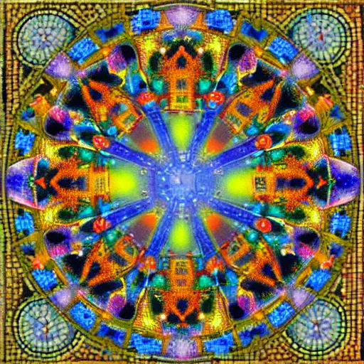 Image similar to We thus arrive at the image of a world-mosaic or cosmic kaleidoscope, which, in spite of constant shuffling and rearrangements, also takes care of bringing like and like together