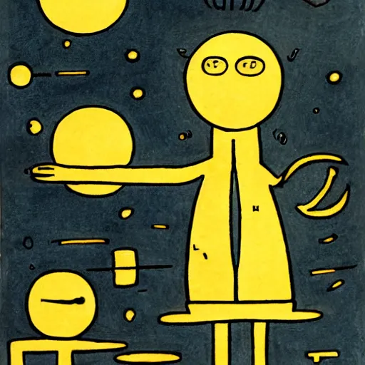 Image similar to Kinetic sculpture. Using data from a NASA exoplanet space telescope, scientists discovered a Jupiter-like world 379 light-years from Earth, orbiting a star similar to our Sun. Salad Fingers, vintage Looney Tunes by Alfred Kubin, by Ivan Bilibin, by Allison Bechdel peaceful, geometric