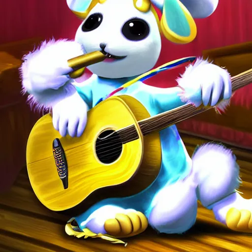 Prompt: K.K Slider concert, colorful realism digital art