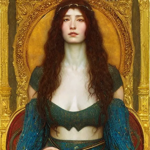 Image similar to epic masterpiece full body portrait a beautiful Lady Godiva, a beautiful face and flawless skin, by Edgar Maxence and Ross Tran and Michael Whelan