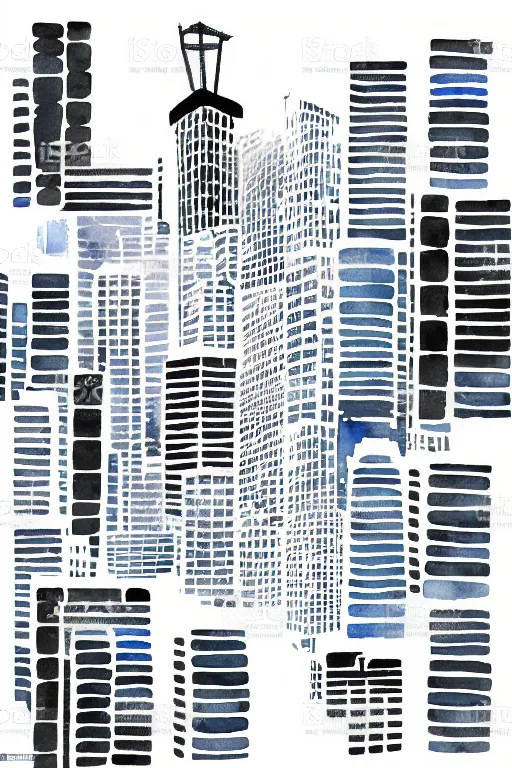 Image similar to minimalist watercolor art of tokyo, illustration, vector art