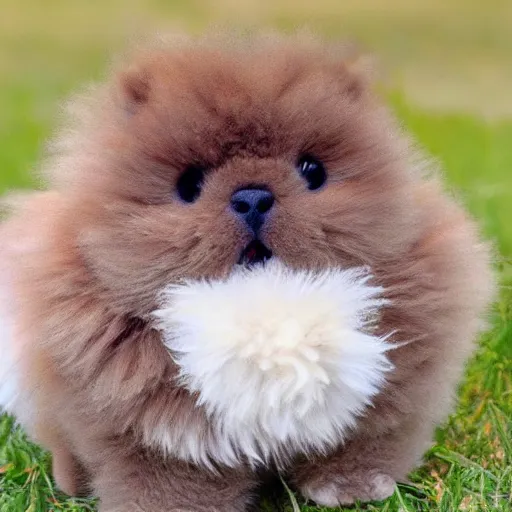 Image similar to The most fluffy cute animal in the world