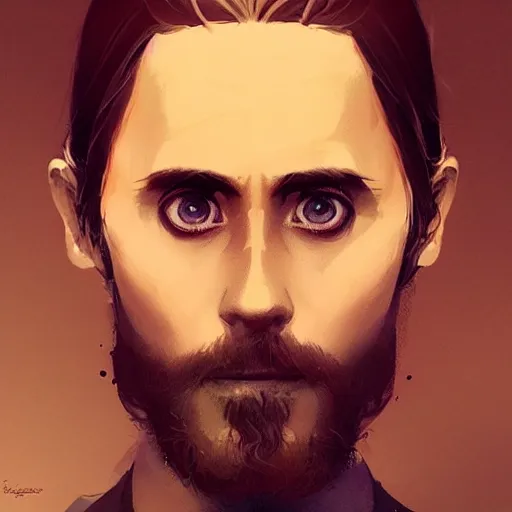 Prompt: “ portrait of jared leto by greg rutkowski, young, attractive, highly detailed portrait, scifi, digital painting, artstation, concept art, smooth, sharp foccus ilustration, artstation hq ”