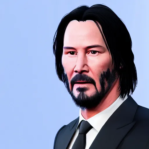 Prompt: Keanu Reeves in Unreal engine 5 4K quality super realistic