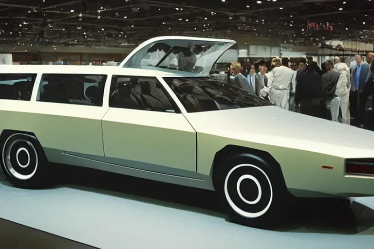 Image similar to station wagon concept car from 1976, designed by Giorgetto Giugiaro, presented at the North American Auto Show 1975