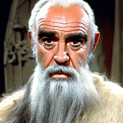 Image similar to Sean Connery as Saruman