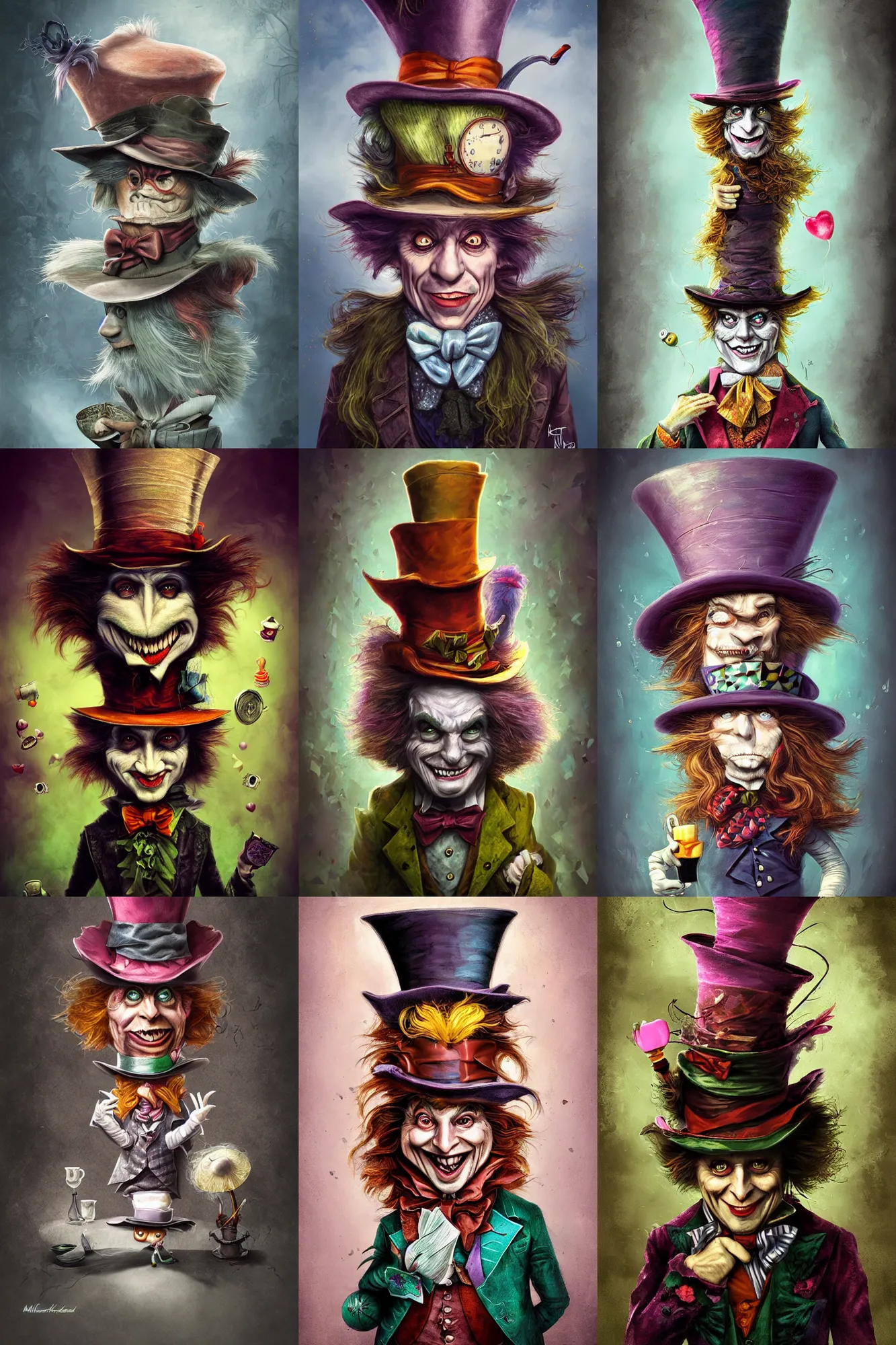 Prompt: the mad hatter by michael kutsche