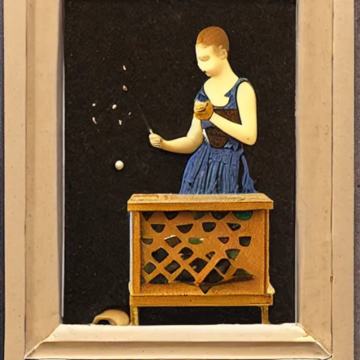 Prompt: joseph cornell original illustration