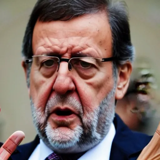 Image similar to Mariano Rajoy as Octopus from Spiderman