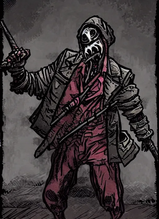 Image similar to concept art of filthy frank as a boss in darkest dungeon, highly detailed, dark atmosphere, cosmic horror, body horror, lovecraft mythos, key character poster