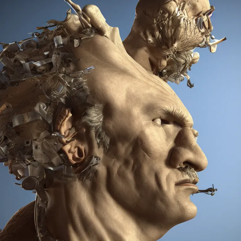 Image similar to octane render portrait by wayne barlow and carlo crivelli and glenn fabry and salvador dali and wes anderson, a futuristic ancient greek god of nachos, cinema 4 d, ray traced lighting, very short depth of field, bokeh