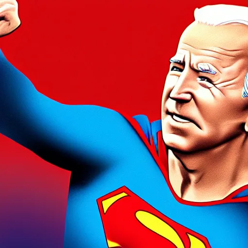 Prompt: Joe Biden as superman