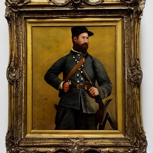 Prompt: painting American civil war soldier, Paolo Veronese style