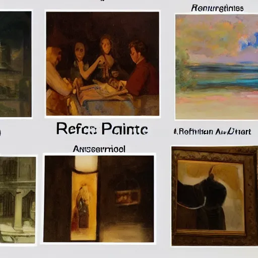 Prompt: Academic Painting Reference Pictures