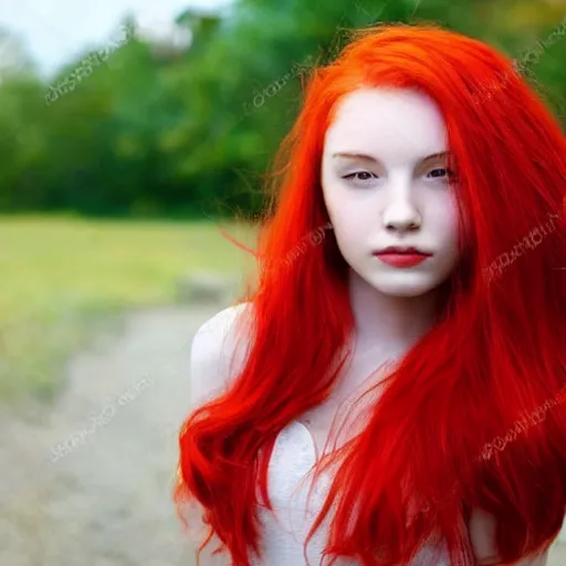 Image similar to girl with red hair