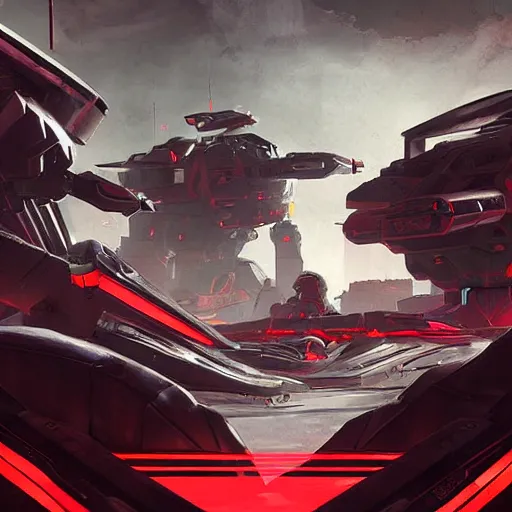 Image similar to Videogame poster, luxury advertisement, red, green and black colors. highly detailed sci-fi close-up heavy infantry troops in black armor and futuristic tanks, at devastated city in style of cytus and deemo, alien vibes, by Greg Rutkowski, set in C&C3 tiberium wars, beautiful with eerie vibes, very inspirational, very stylish, with gradients, surrealistic, dystopia, postapocalyptic, depth of field, shadows, rich cinematic atmosphere, perfect digital art, action, dybanic, dangerous journey in devastated world, beautiful dramatic dark moody tones and studio lighting, shadows, octane render, arthouse