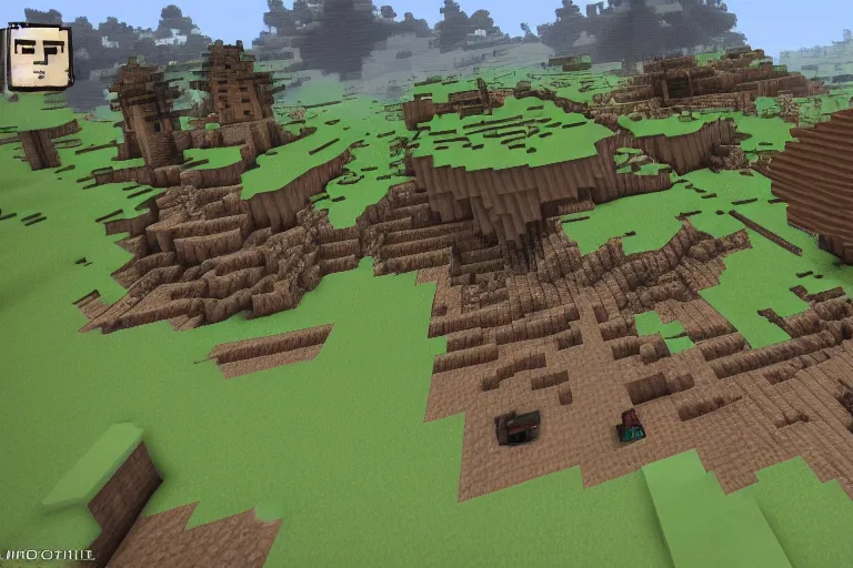 Image similar to battlefield : minecraft