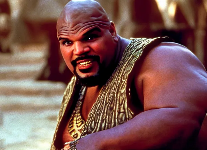 Image similar to film still of sinbad as kazaam in the movie kazaam 1 9 9 6