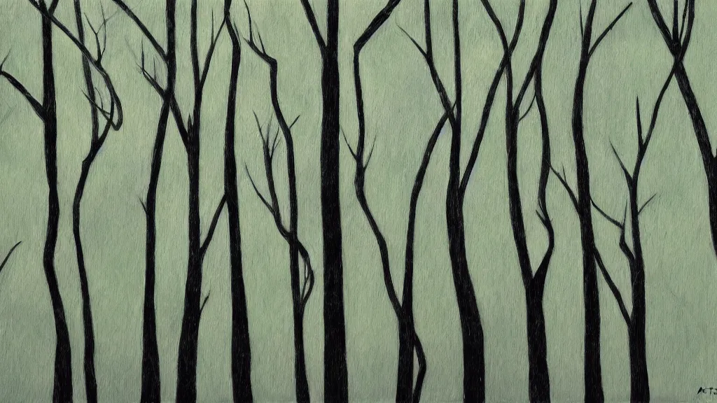 Image similar to trees in forest flat 2 d art atey ghalian