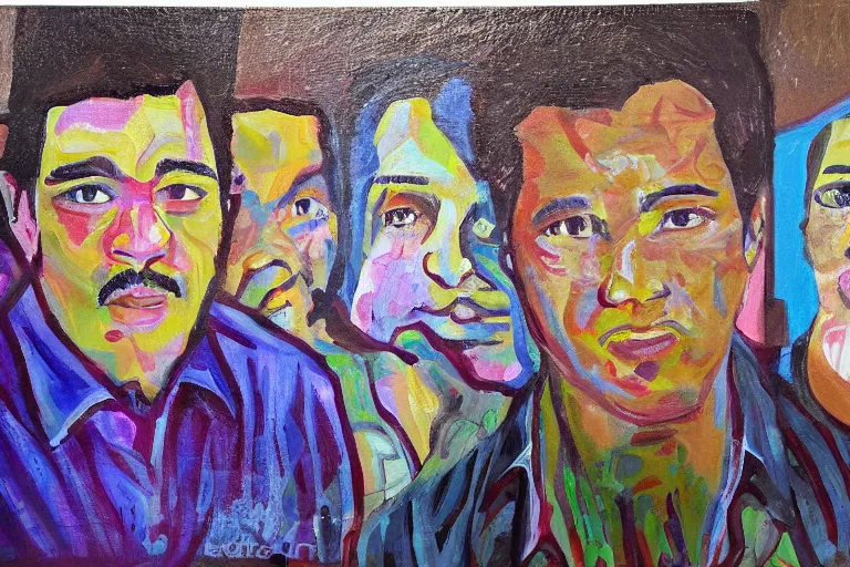 Prompt: painting of Missing 411 person