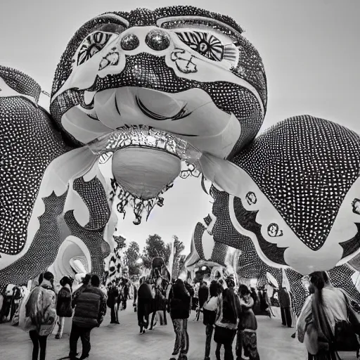 Image similar to chinese lantern festival, award winning black and white photography