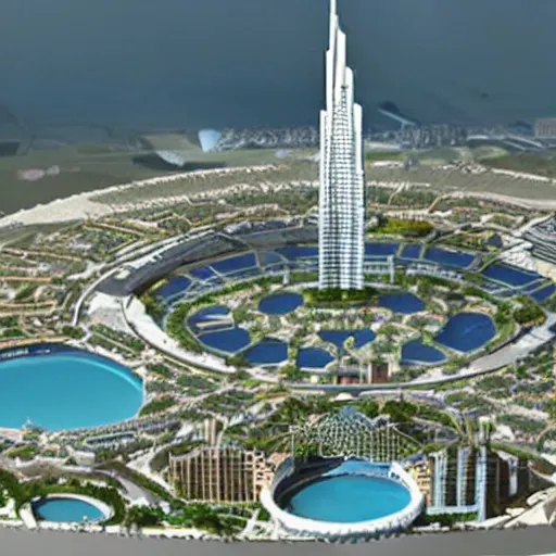 Prompt: amazing architectural diagram of the Whiz Bajra - the largest freestanding prison in Dubai