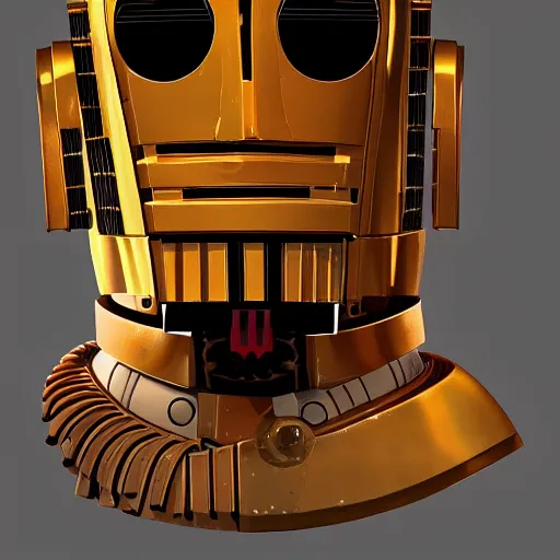 Prompt: painting of c - 3 p 0, unreal engine