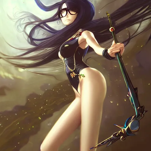 Prompt: anime Bayonetta airborne, digital art, pretty, attractive, High Details, Cinematic, WLOP, Rossdraws, James Jean, Andrei Riabovitchev, Marc Simonetti, Yoshitaka Amano, Thomas Kinkade, Makoto Shinkai, ArtStation, CGSociety