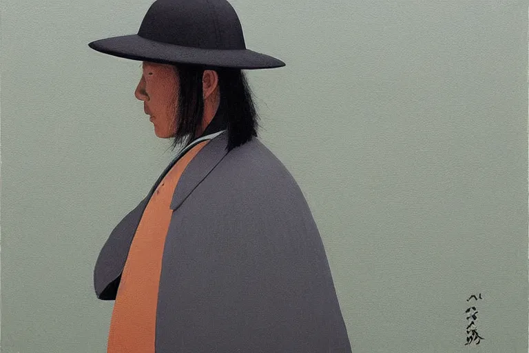 Image similar to samurai in raven - shaped hat artwork by tim eitel