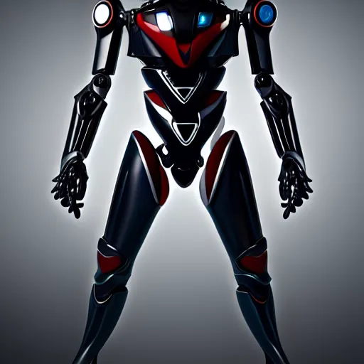 Image similar to Bio mechanical Kamen Rider, glowing eyes, daytime, grey rubber undersuit, segmented armor