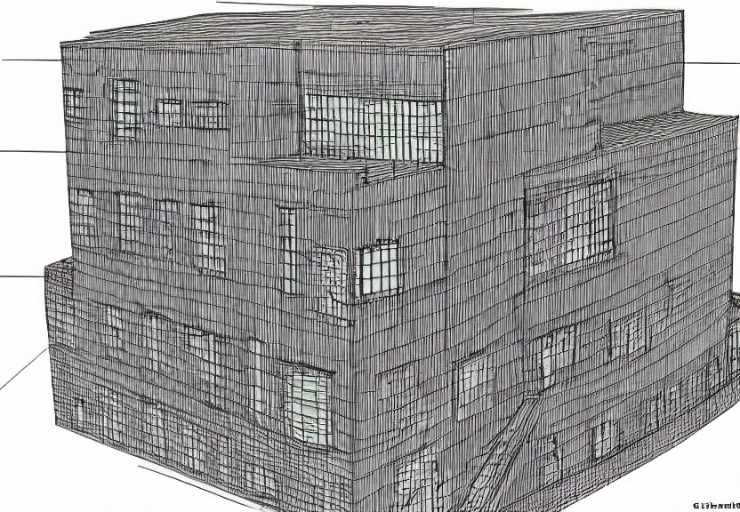 Image similar to architecture color drawing of a building that is made for pure moles circles graphite good paper 3 d photo thank you computer screaming