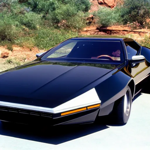 Prompt: a photo of the car from knight rider