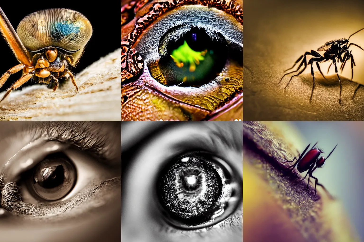 Prompt: Macro photography is extreme close-up photography, usually of very small subjects like insects, in which the size of the subject in the photograph is greater than life size.