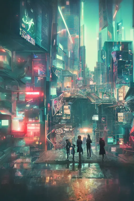 Image similar to Detailed photo of virtual world, group of cyberpunk people, dreamy soft lightning, film look, realistic, photo, detailed, patriotic, highly detailed, sharp focus, leica, zeiss, kodak film look, digital illustration, digital painting, concept art, hyper detailed, illustration, fantasy