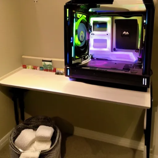 Someone has made a gaming PC from a toilet