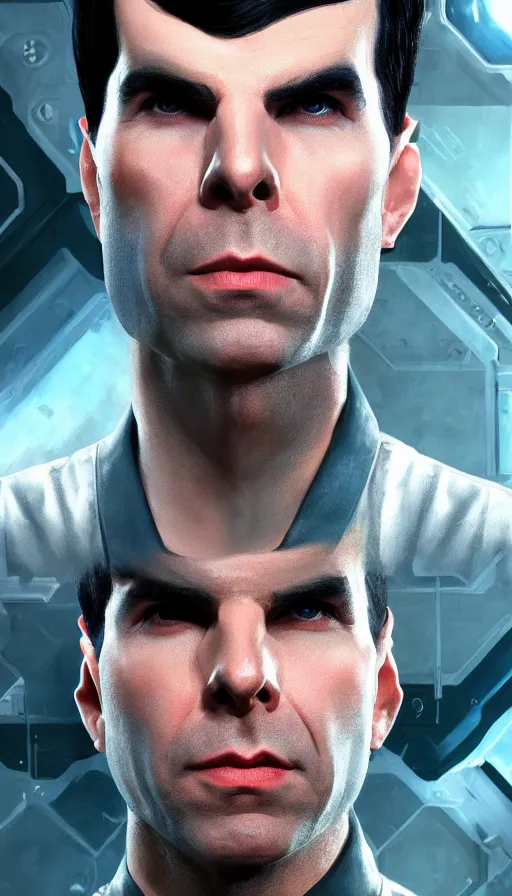 Prompt: ZACHARY QUINTO is Spock+ HYPERDETAILED+ARTSTATION+cgsociety+ 8k HD+STUNNING LIGHTING