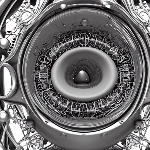 Prompt: realistic detailed image of the inside of a biomechanical valve body, very intricate masterpiece